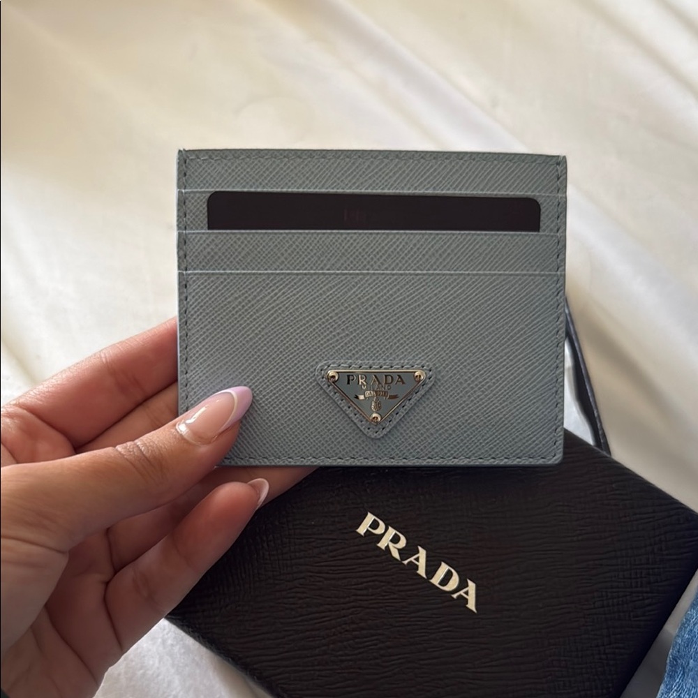 Prada Blue Card Holder
